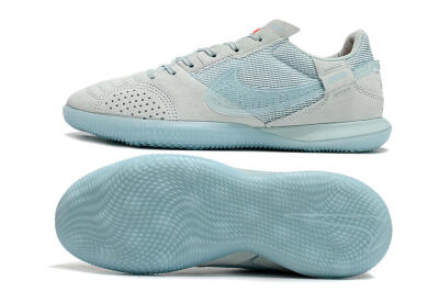 Nike Street Gato IC Low-Tops Football Shoes - Blue/Grey/Blue