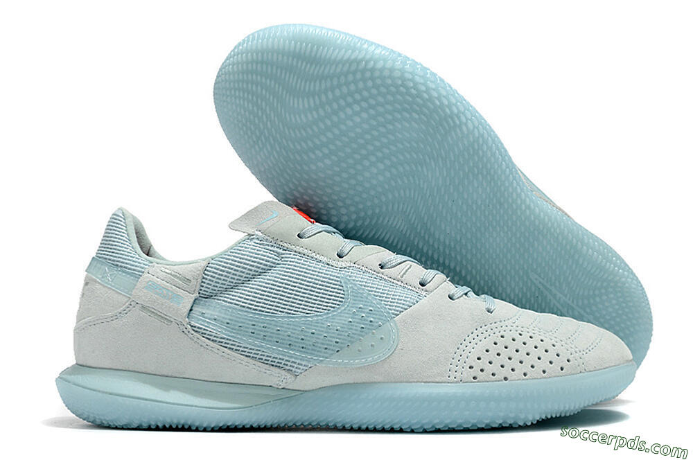 Nike Street Gato IC Low-Tops Football Shoes - Blue/Grey/Blue 1