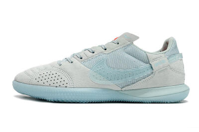 Nike Street Gato IC Low-Tops Football Shoes - Blue/Grey/Blue