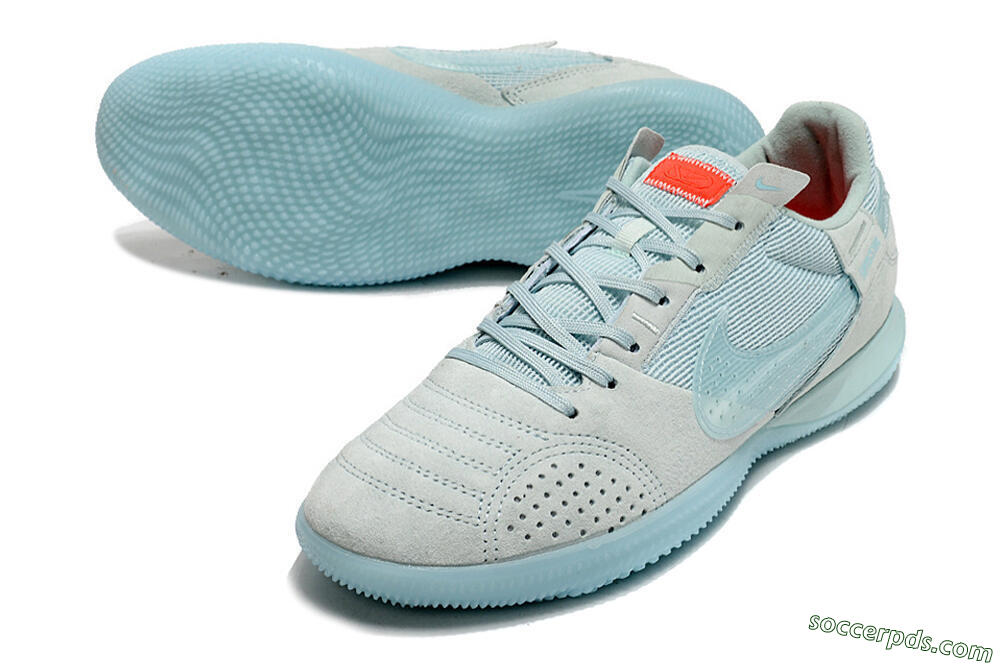 Nike Street Gato IC Low-Tops Football Shoes - Blue/Grey/Blue 3