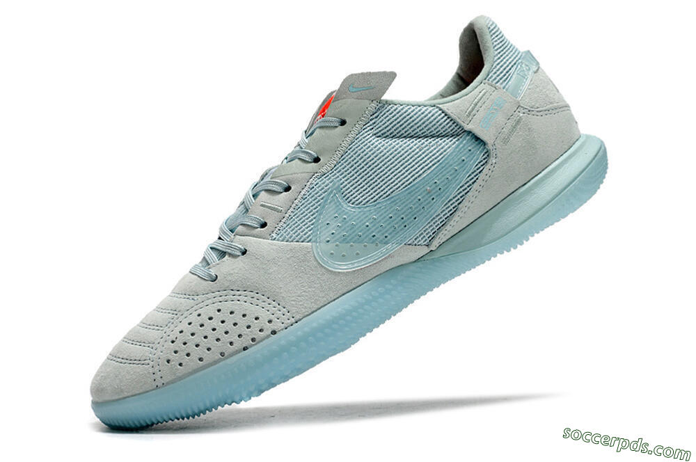 Nike Street Gato IC Low-Tops Football Shoes - Blue/Grey/Blue 5