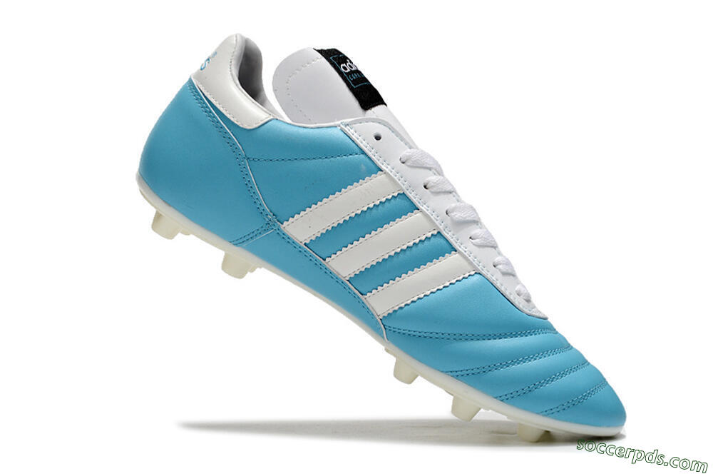Adidas Copa Mundial FG Low-Tops Football Boots - Blue/White/Gold 4