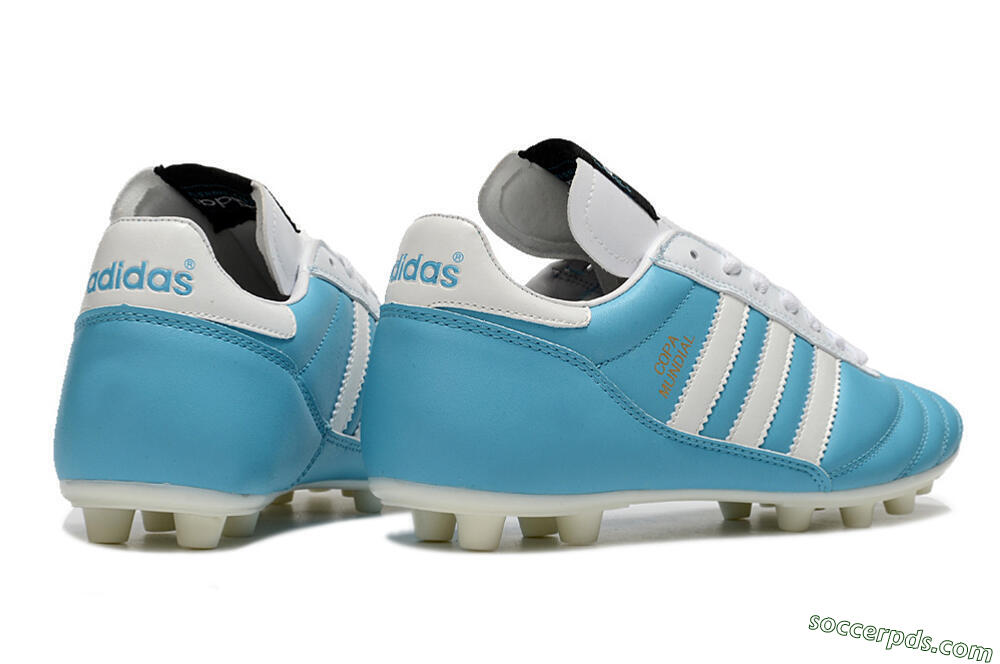 Adidas Copa Mundial FG Low-Tops Football Boots - Blue/White/Gold 6