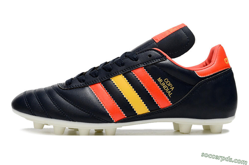 Adidas Copa Mundial FG Low-Tops Football Boots - Black/Red/Yellow 2