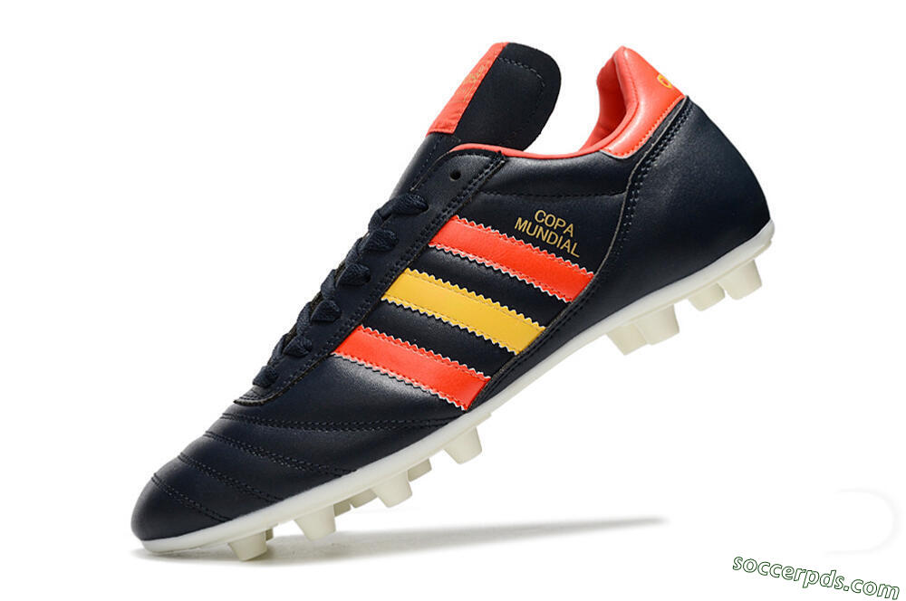 Adidas Copa Mundial FG Low-Tops Football Boots - Black/Red/Yellow 5