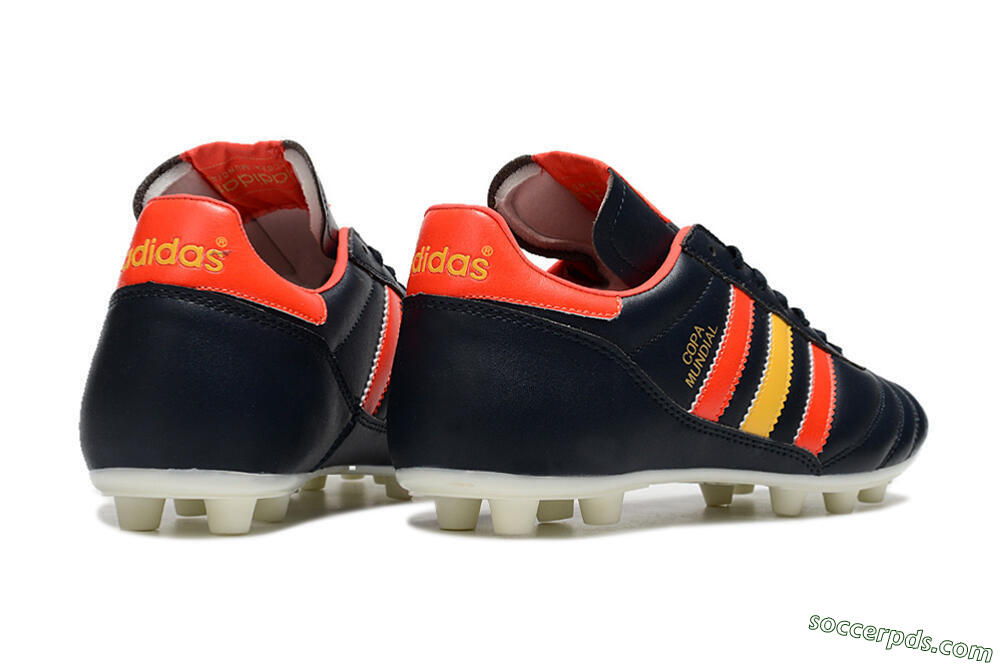 Adidas Copa Mundial FG Low-Tops Football Boots - Black/Red/Yellow 6