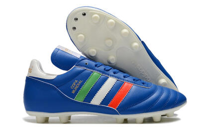 Adidas Copa Mundial FG Low-Tops Football Boots - Blue/Green/White/Red