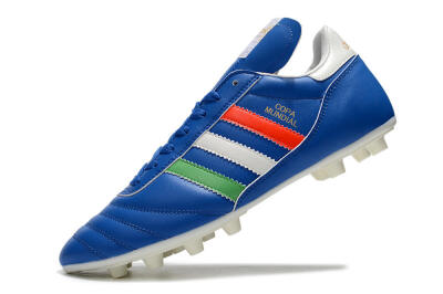 Adidas Copa Mundial FG Low-Tops Football Boots - Blue/Green/White/Red
