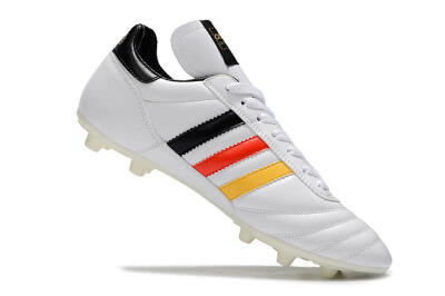 Adidas Copa Mundial FG Low-Tops Football Boots - White/Black/Red/Yellow