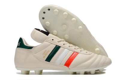 Adidas Copa Mundial FG Low-Tops Football Boots - Beige/Green/White/Red