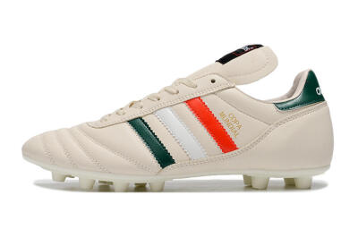 Adidas Copa Mundial FG Low-Tops Football Boots - Beige/Green/White/Red