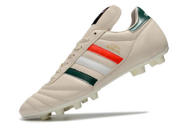 Adidas Copa Mundial FG Low-Tops Football Boots - Beige/Green/White/Red