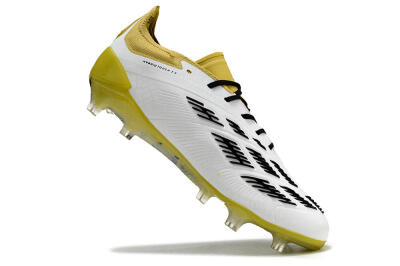 Adidas Predator Accuracy FG Low-Tops Football Boots - White/Black/Yellow