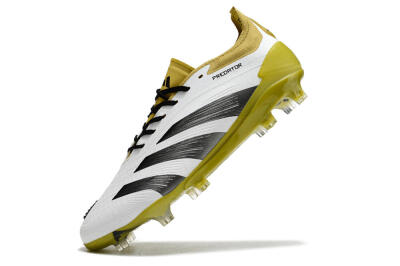 Adidas Predator Accuracy FG Low-Tops Football Boots - White/Black/Yellow