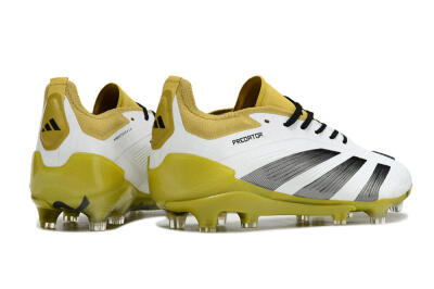 Adidas Predator Accuracy FG Low-Tops Football Boots - White/Black/Yellow