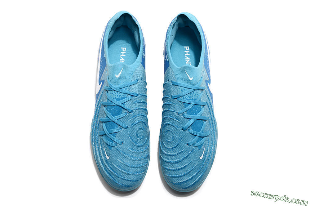 Nike Phantom Luna Elite TF Low-Tops Football Shoes - Jade/White/Blue 4