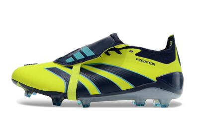 Adidas Predator Elite Foldover Tongue FG Low-Tops Football Boots - Yellow/Blue/Jade