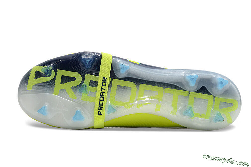 Adidas Predator Elite Foldover Tongue FG Low-Tops Football Boots - Yellow/Blue/Jade 6