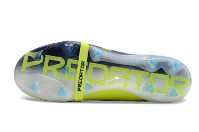 Adidas Predator Elite Foldover Tongue FG Low-Tops Football Boots - Yellow/Blue/Jade