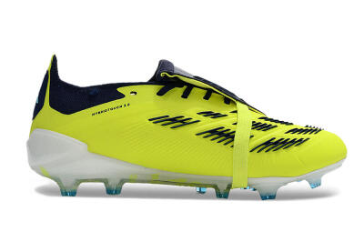 Adidas Predator Elite Foldover Tongue FG Low-Tops Football Boots - Yellow/Blue/Jade