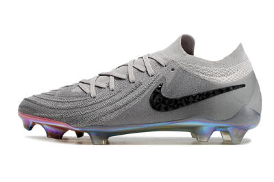 Nike Phantom Luna Elite NU FG Low-Tops Football Boots - Grey/Black/Blue