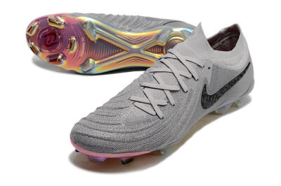 Nike Phantom Luna Elite NU FG Low-Tops Football Boots - Grey/Black/Blue