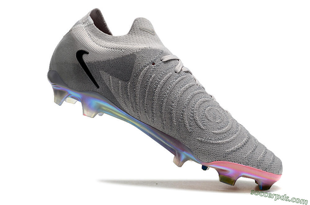 Nike Phantom Luna Elite NU FG Low-Tops Football Boots - Grey/Black/Blue 4