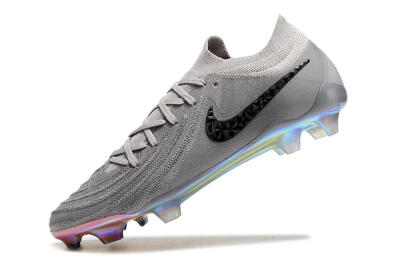 Nike Phantom Luna Elite NU FG Low-Tops Football Boots - Grey/Black/Blue