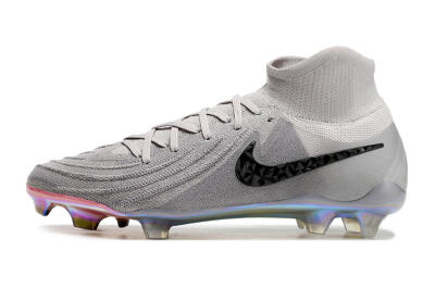 Nike Phantom Luna Elite NU FG High-Tops Football Boots - Grey/Black/Blue