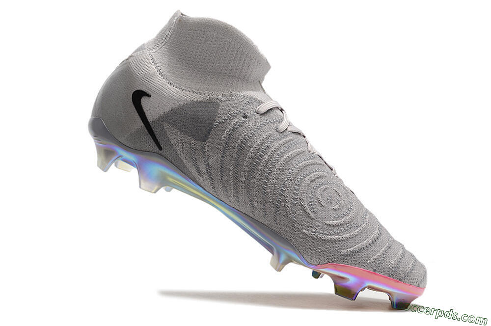 Nike Phantom Luna Elite NU FG High-Tops Football Boots - Grey/Black/Blue 4
