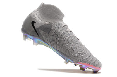 Nike Phantom Luna Elite NU FG High-Tops Football Boots - Grey/Black/Blue