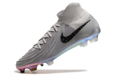 Nike Phantom Luna Elite NU FG High-Tops Football Boots - Grey/Black/Blue