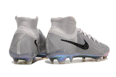 Nike Phantom Luna Elite NU FG High-Tops Football Boots - Grey/Black/Blue
