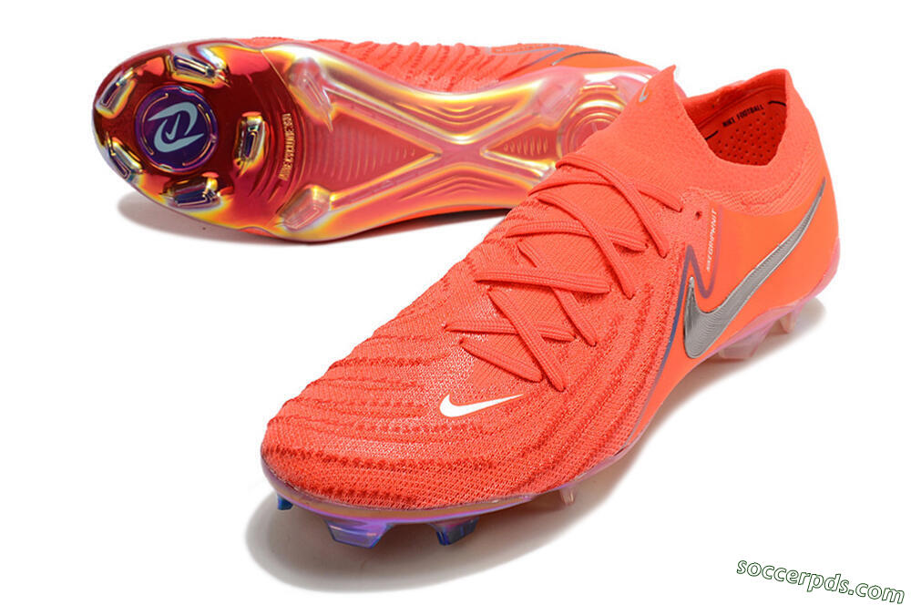 Nike Phantom Luna Elite FG Low-Tops Football Boots - Red/Blue/Gold 3