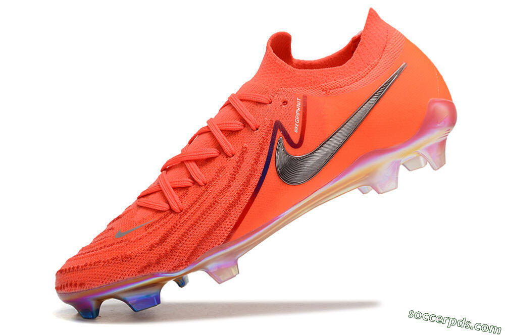 Nike Phantom Luna Elite FG Low-Tops Football Boots - Red/Blue/Gold 5