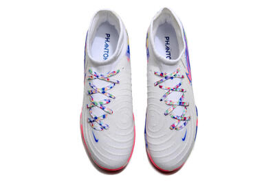 Nike Phantom Luna 2 Elite TF High-Tops Football Shoes - White/Pink/Blue