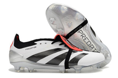 Adidas Predator Elite Foldover Tongue FG Low-Tops Football Boots - White/Black/Red