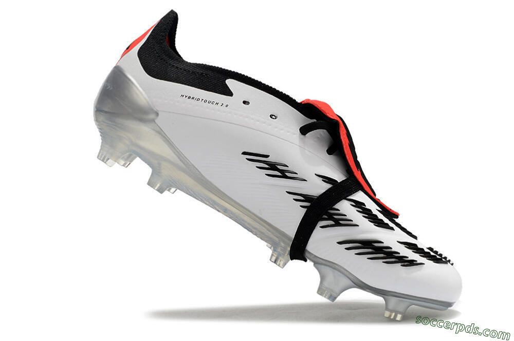 Adidas Predator Elite Foldover Tongue FG Low-Tops Football Boots - White/Black/Red 4