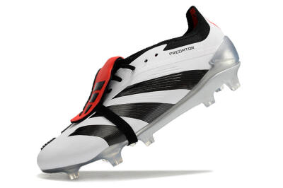 Adidas Predator Elite Foldover Tongue FG Low-Tops Football Boots - White/Black/Red