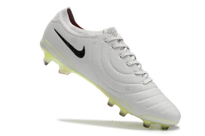 Nike Tiempo Legend 10 Elite FG Low-Tops Football Boots - Grey/Black/Yellow