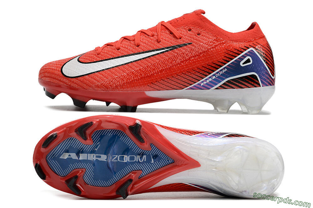 Nike Air Zoom Mercurial Vapor 16 Elite FG Low-Tops Football Boots - Red/White/Blue 0