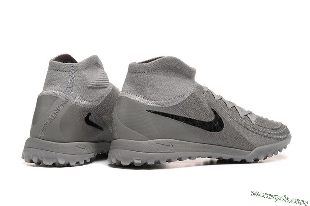 Nike Phantom Luna Elite TF High-Tops Football Shoes - Grey/Black 9