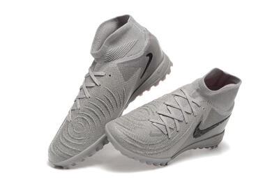 Nike Phantom Luna Elite TF High-Tops Football Shoes - Grey/Black