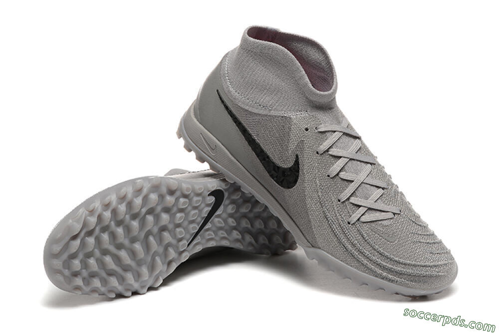 Nike Phantom Luna Elite TF High-Tops Football Shoes - Grey/Black 4