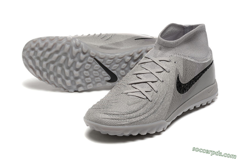 Nike Phantom Luna Elite TF High-Tops Football Shoes - Grey/Black 3