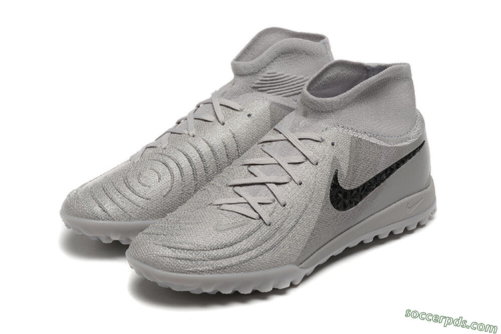 Nike Phantom Luna Elite TF High-Tops Football Shoes - Grey/Black 5