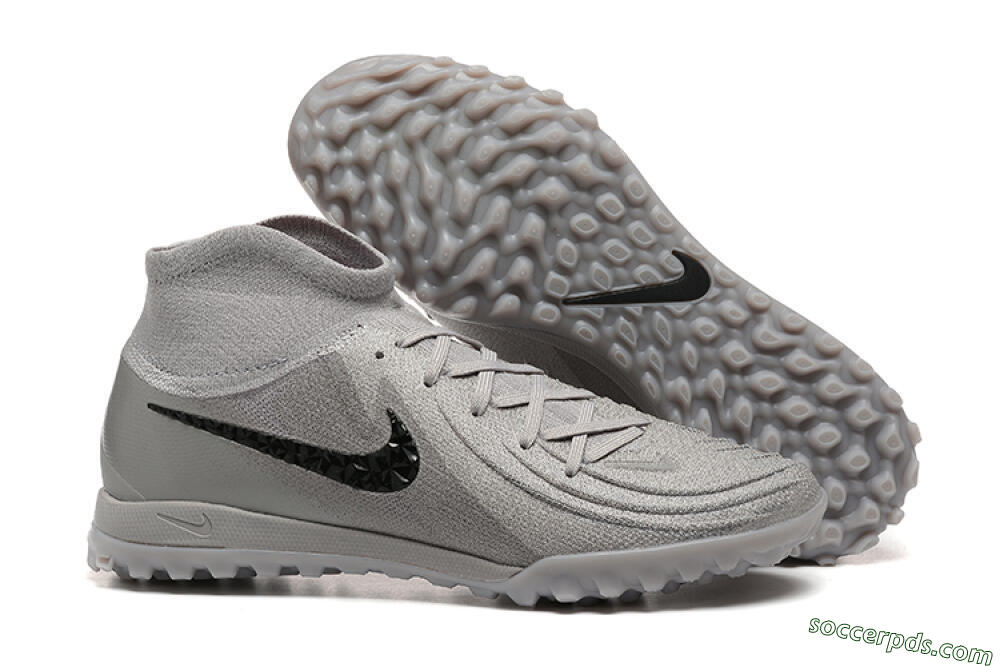 Nike Phantom Luna Elite TF High-Tops Football Shoes - Grey/Black 1