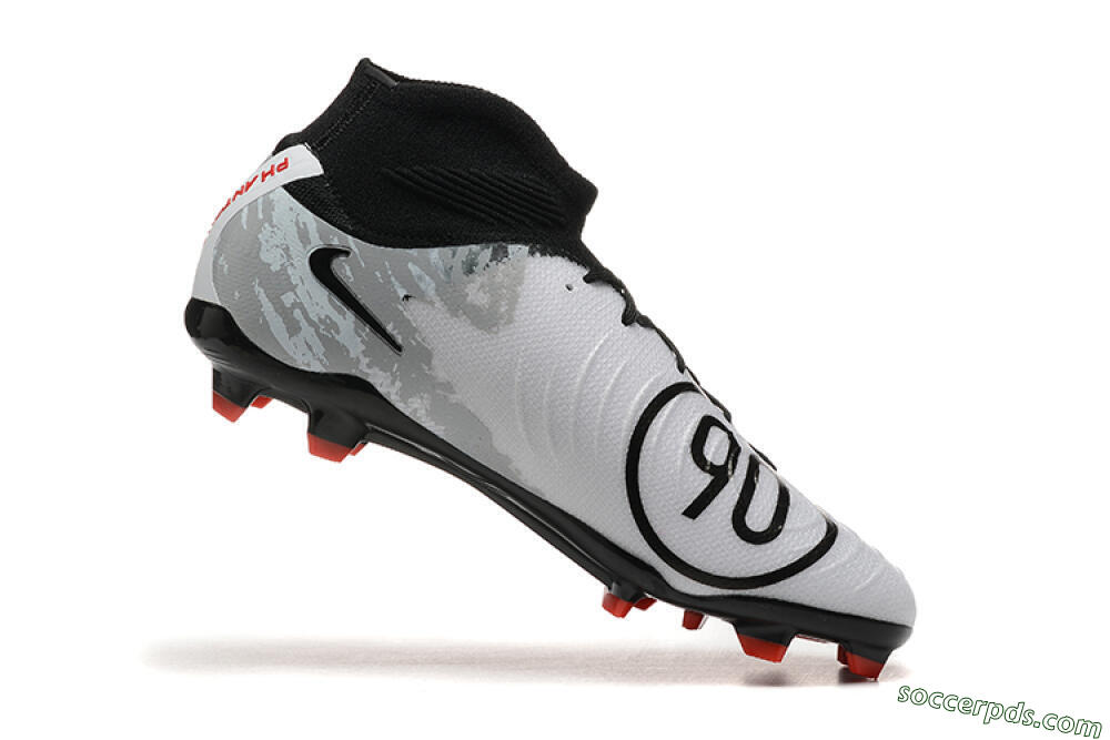 Nike Phantom Luna Elite FG High-Tops Football Boots - White/Red/Black/Grey 7