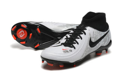 Nike Phantom Luna Elite FG High-Tops Football Boots - White/Red/Black/Grey