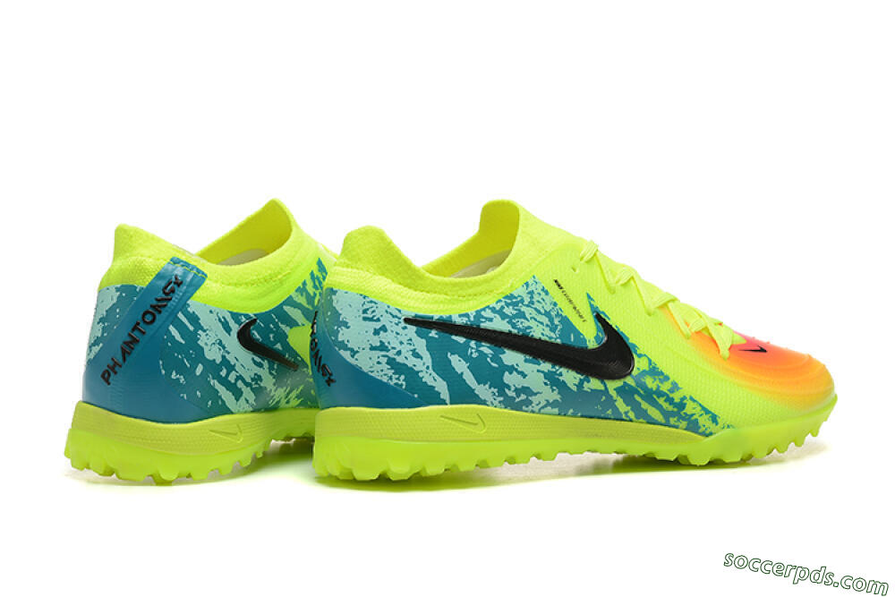 Nike Phantom GX 2 Elite TF Low-Tops Football Shoes - Yellow/Green/Black 9